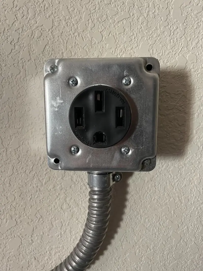 NEMA 14-50 outlet installed for Electrical Panel Upgrade in La Puente